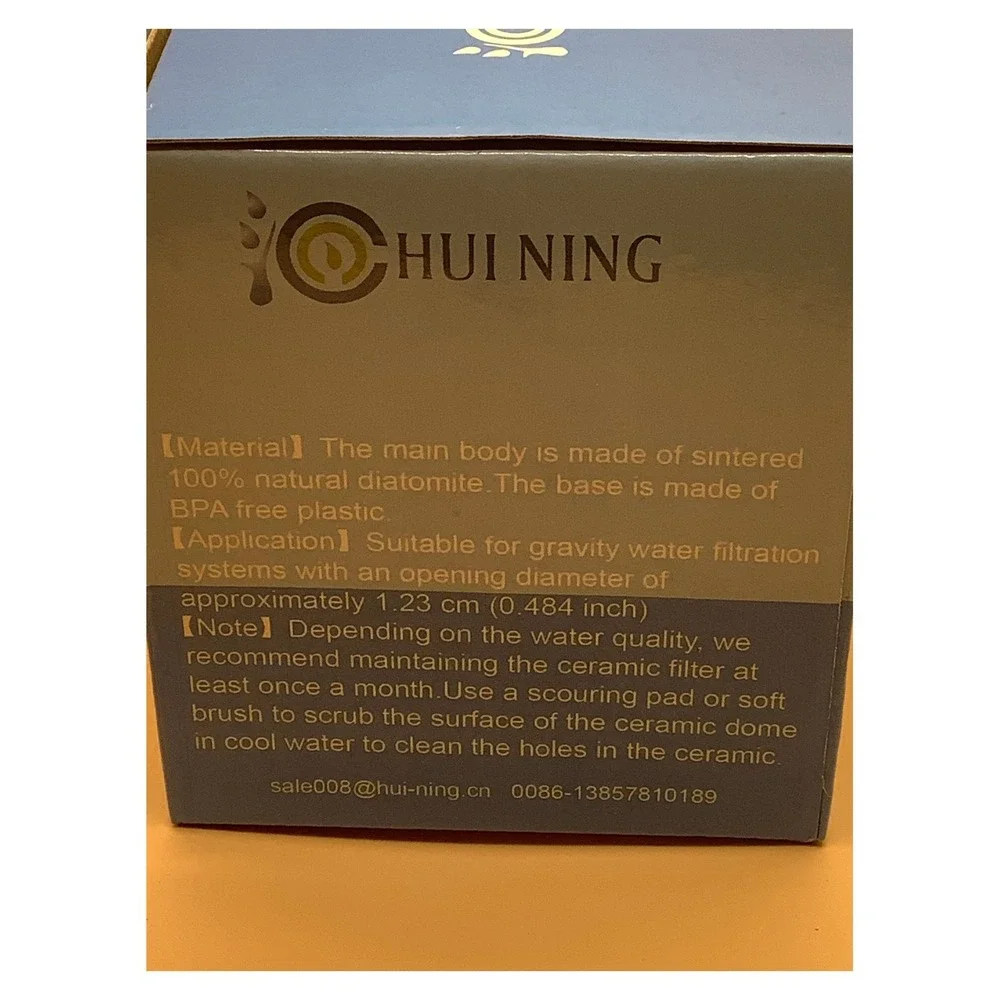 Hui Ning‎ Ceramic Dome Water Filters for Gravity Systems Set of 3